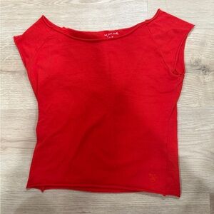 Urban Outfitters Bright Red Short Sleeve Tee
